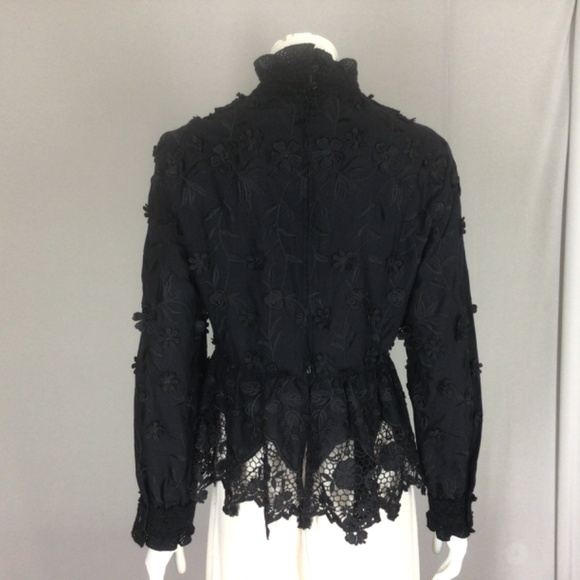Anna Sui cotton lace blouse size 6 - Picture 5 of 9